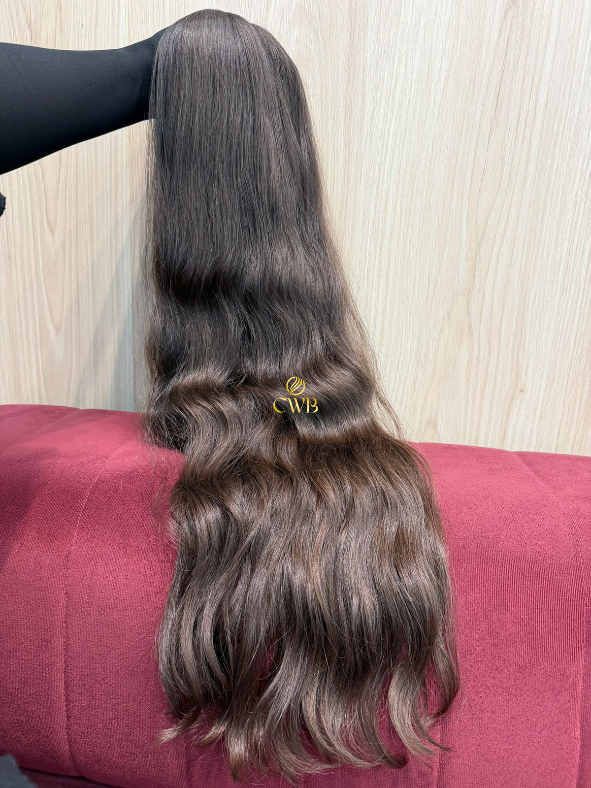 Cabelo Castanho Natural Claro 80cm 191g Brasileiro do Sul