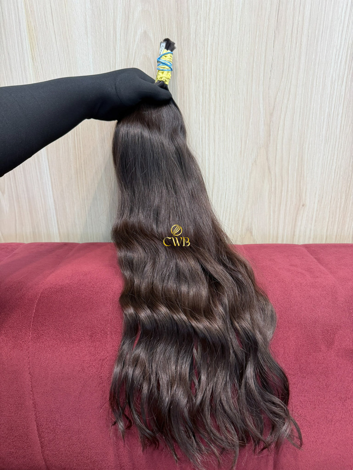 Cabelo Castanho Natural Claro 61cm 99g Brasileiro do Sul