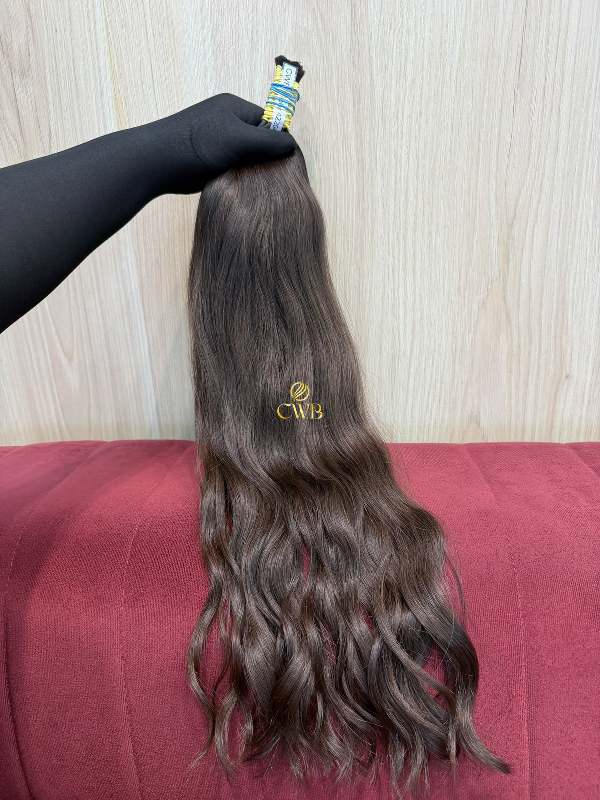 Cabelo Castanho Natural Claro 63cm 123g Brasileiro do Sul