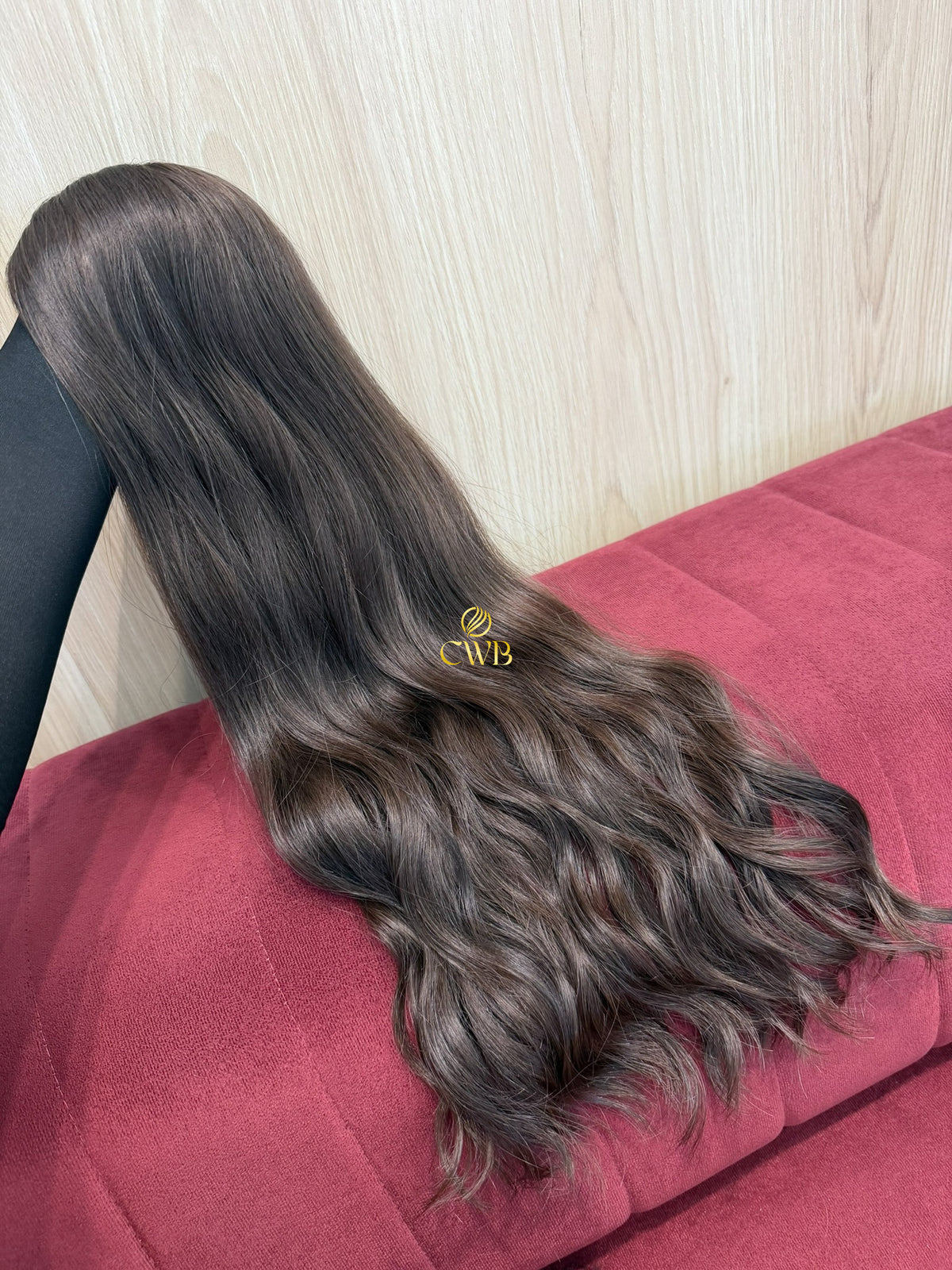 Cabelo Castanho Natural Claro 63cm 123g Brasileiro do Sul