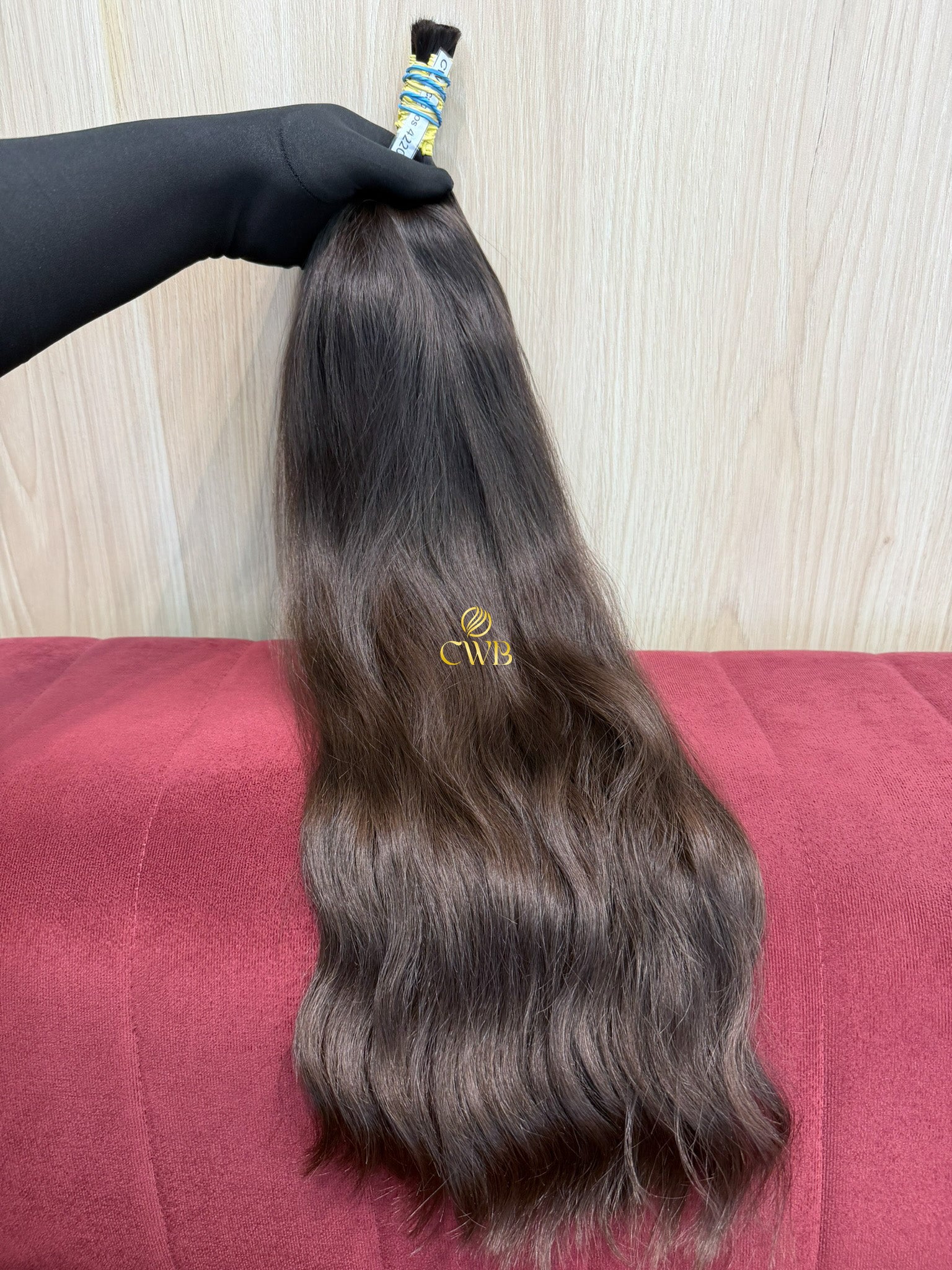 Cabelo Castanho Natural Claro 64cm 118g Brasileiro do Sul