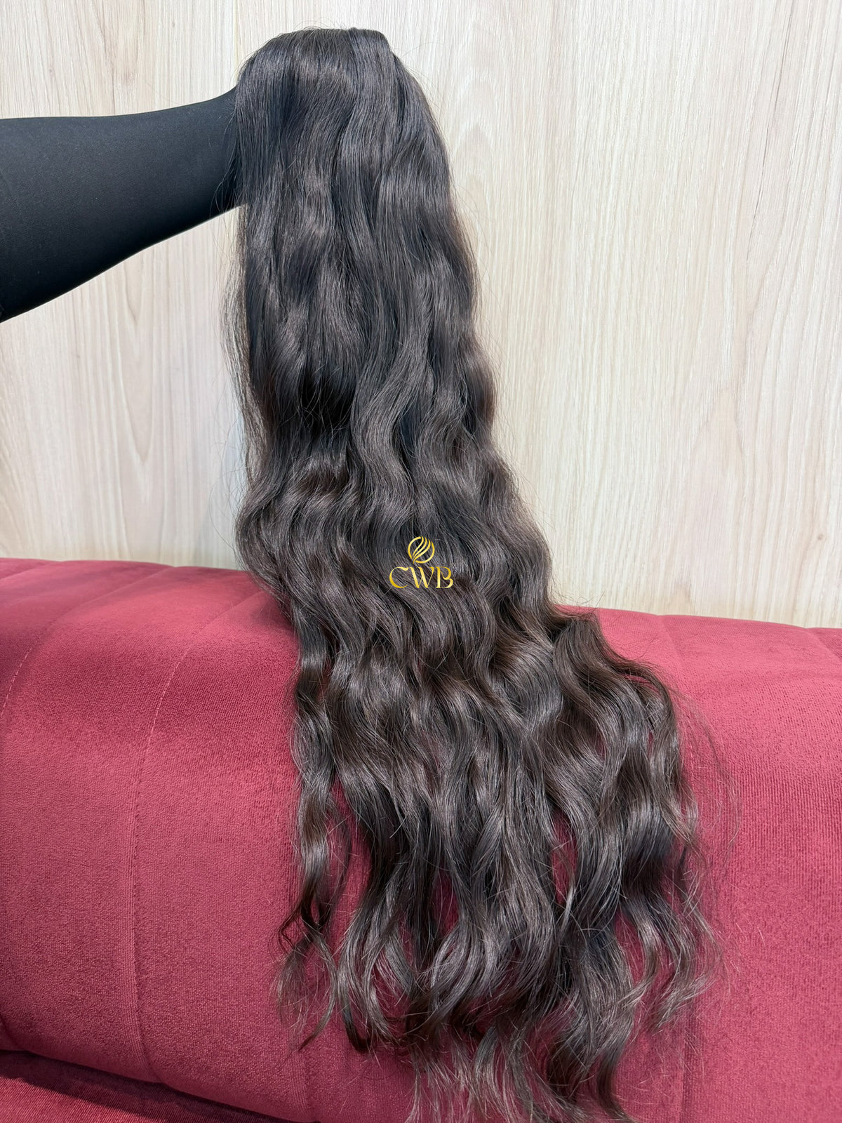 Cabelo Castanho Natural Médio 76cm 128g Brasileiro do Sul