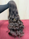 Cabelo Castanho Natural Médio 68cm 134g Brasileiro do Sul