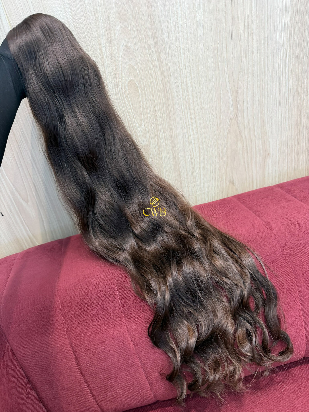 Cabelo Castanho Natural Claro 84cm 243g Brasileiro do Sul
