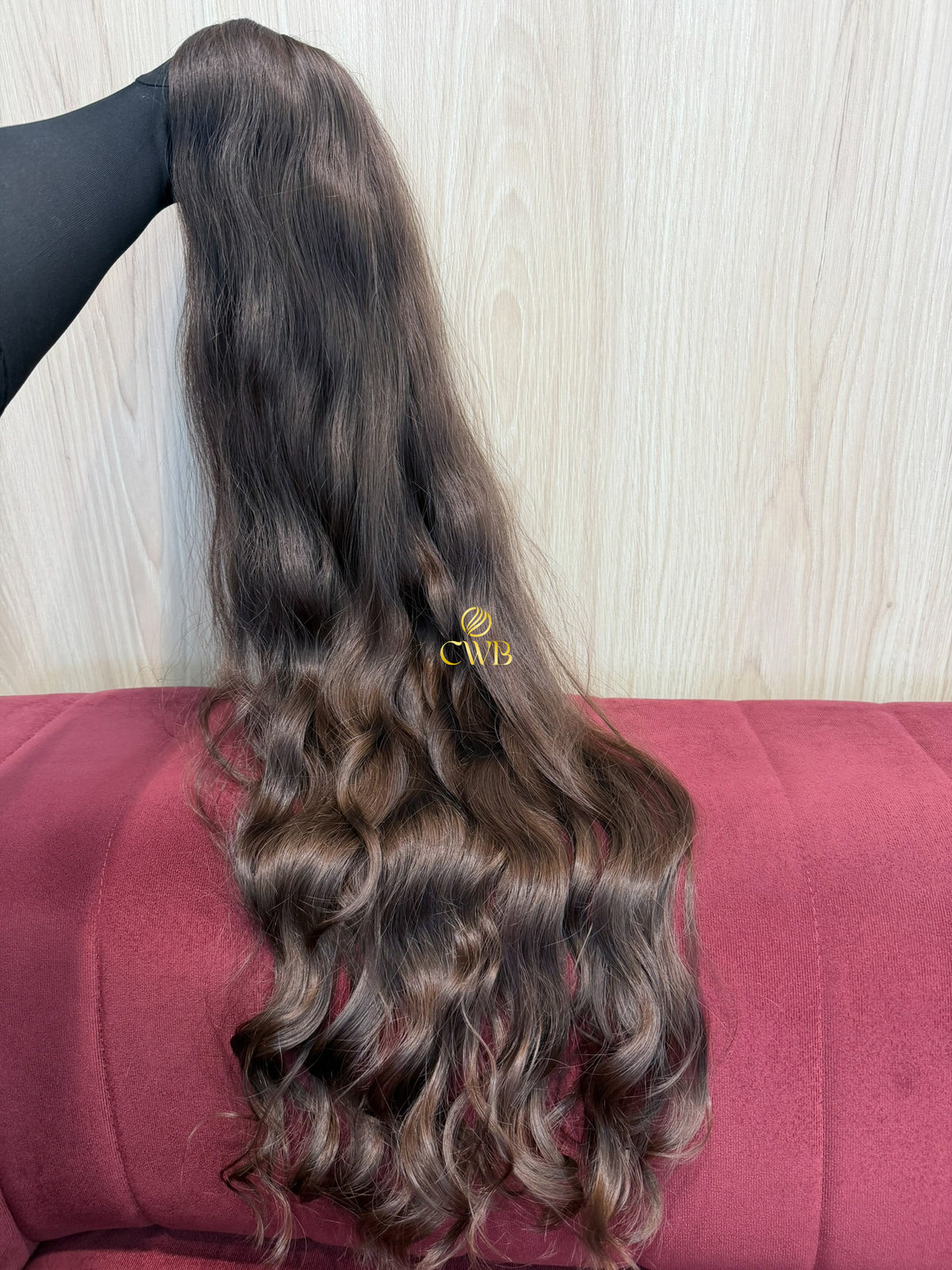 Cabelo Castanho Natural Claro 84cm 243g Brasileiro do Sul