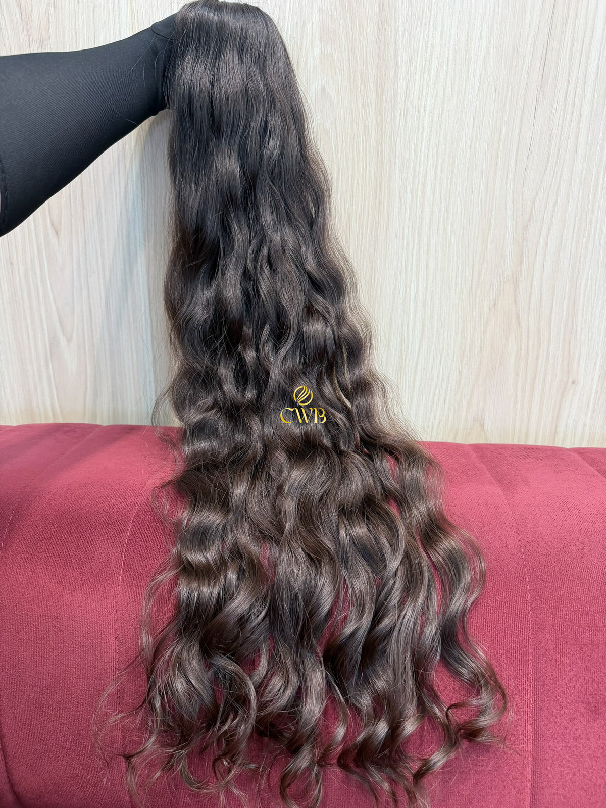 Cabelo Castanho Natural Médio 76cm 161g Brasileiro do Sul