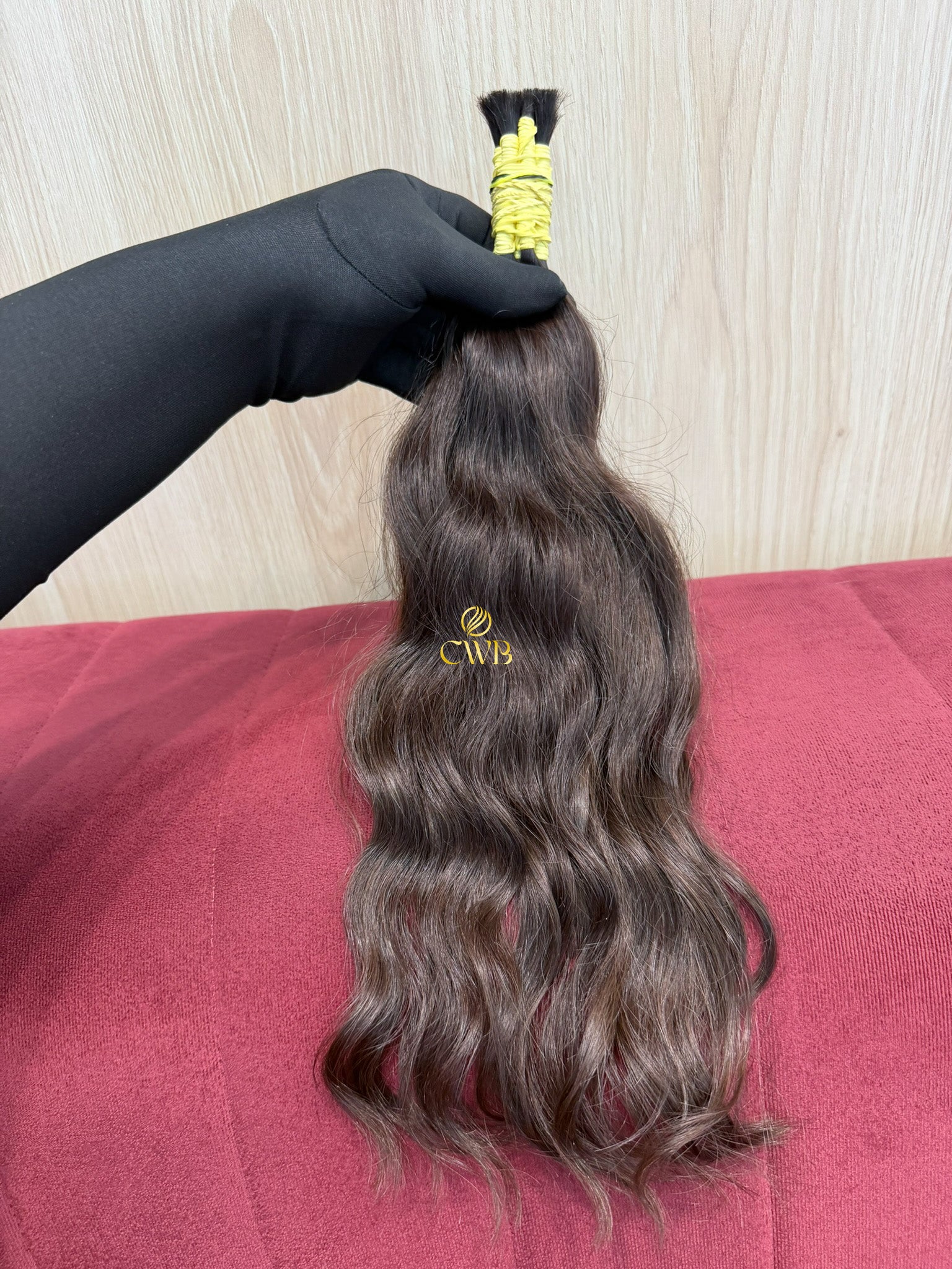 Cabelo Castanho Natural Médio 41cm 61g Brasileiro do Sul
