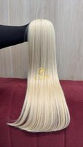 Cabelo Loiro Descolorido Raiz Esfumada 60cm 144g Brasileiro do Sul