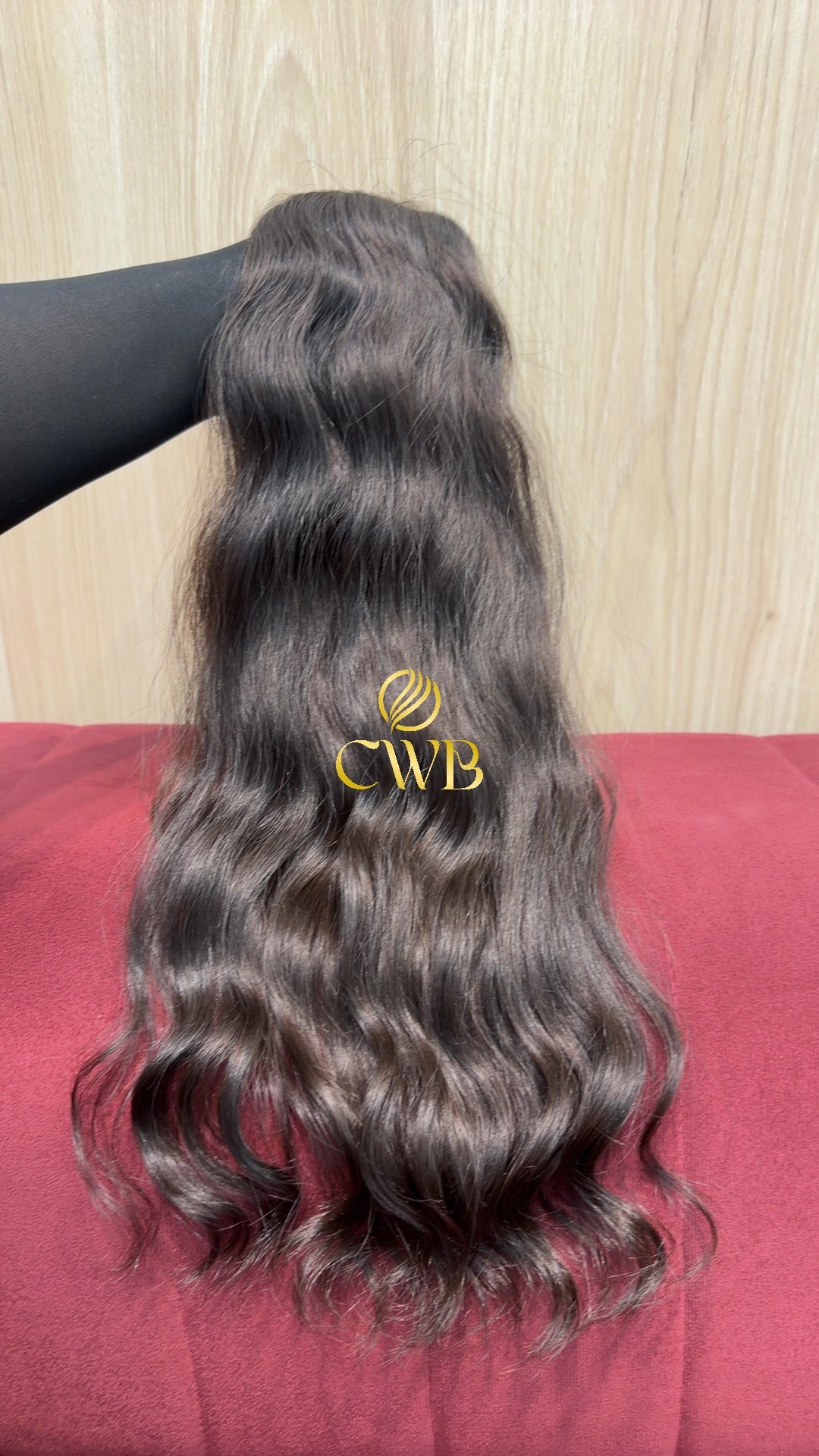 Cabelo Castanho Natural Médio 57cm 104g Brasileiro do Sul