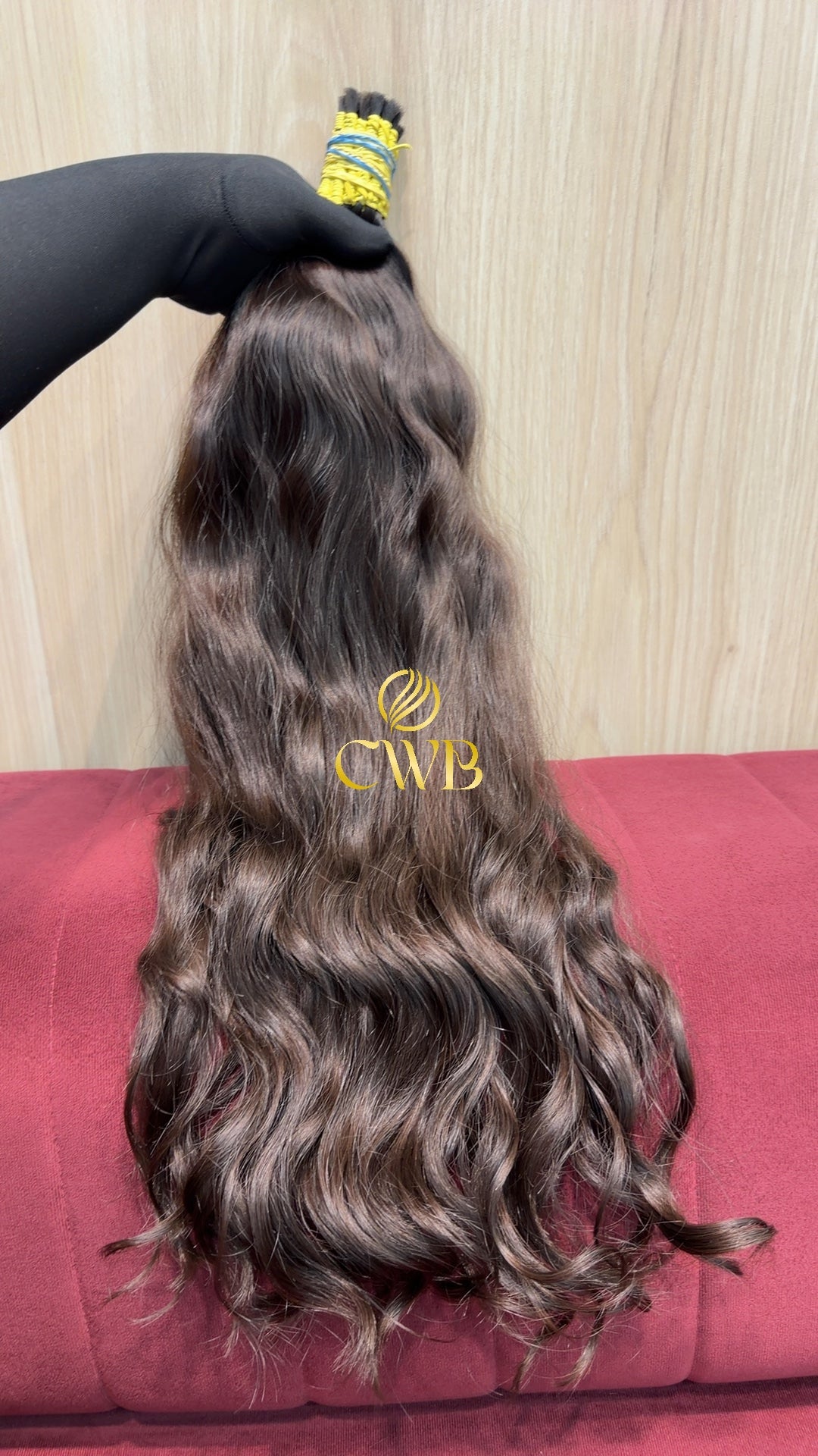 Cabelo Castanho Natural Claro 68cm 301g Brasileiro do Sul