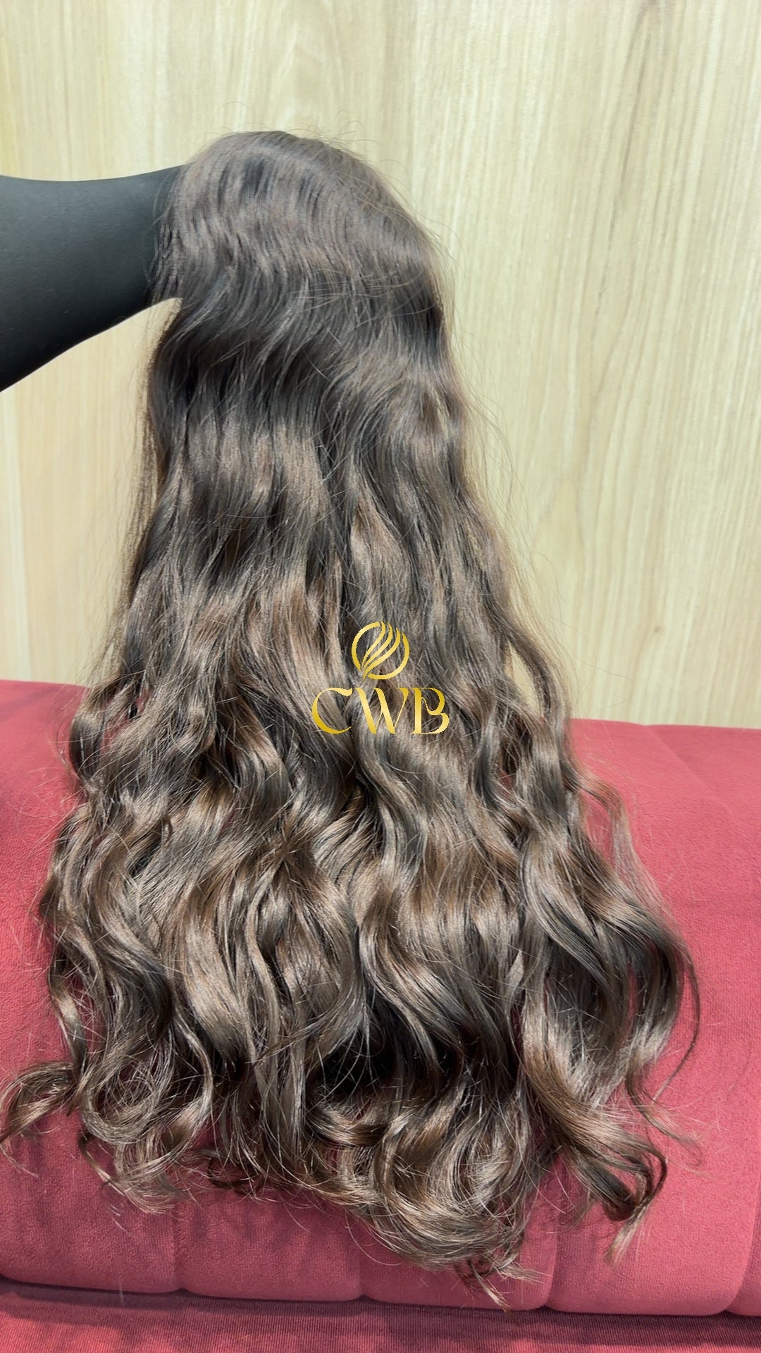 Cabelo Castanho Natural Claro 68cm 301g Brasileiro do Sul