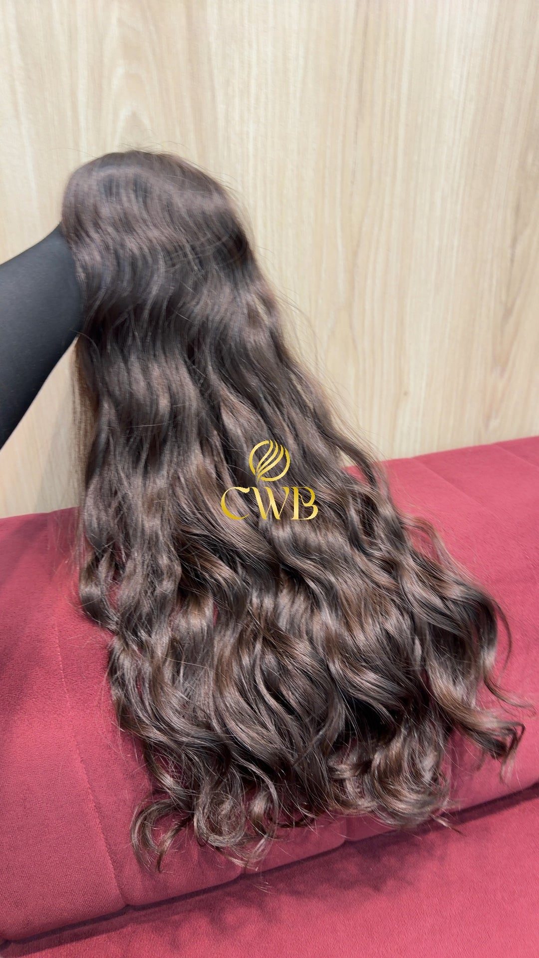 Cabelo Castanho Natural Claro 68cm 301g Brasileiro do Sul