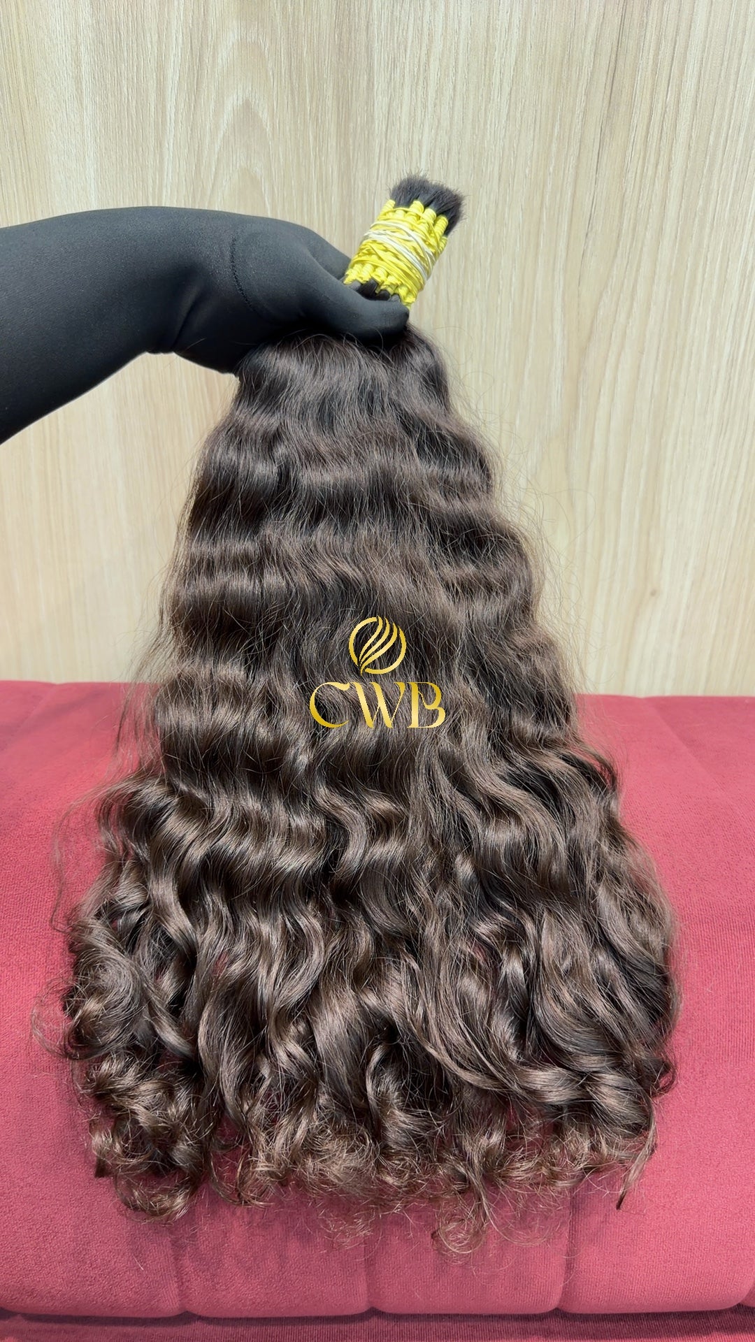 Cabelo Castanho Natural Claro 51cm 223g Brasileiro do Sul