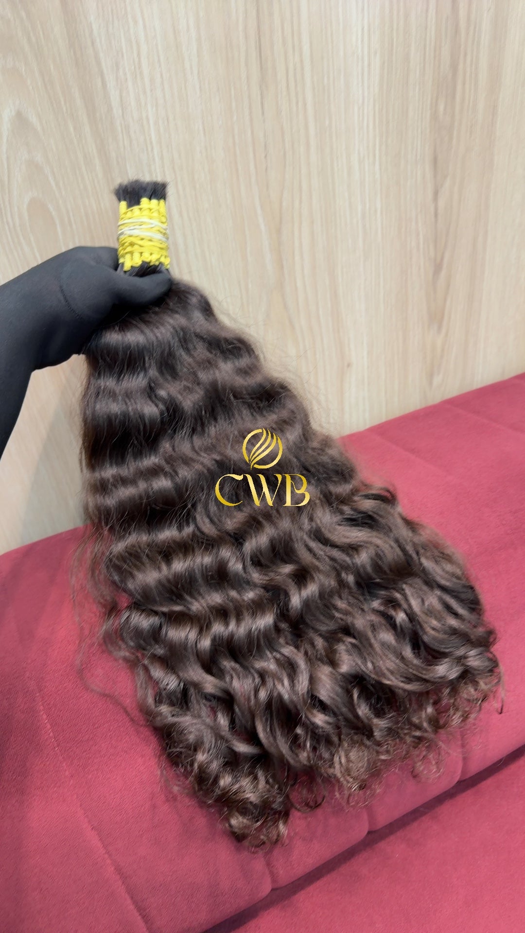 Cabelo Castanho Natural Claro 51cm 223g Brasileiro do Sul