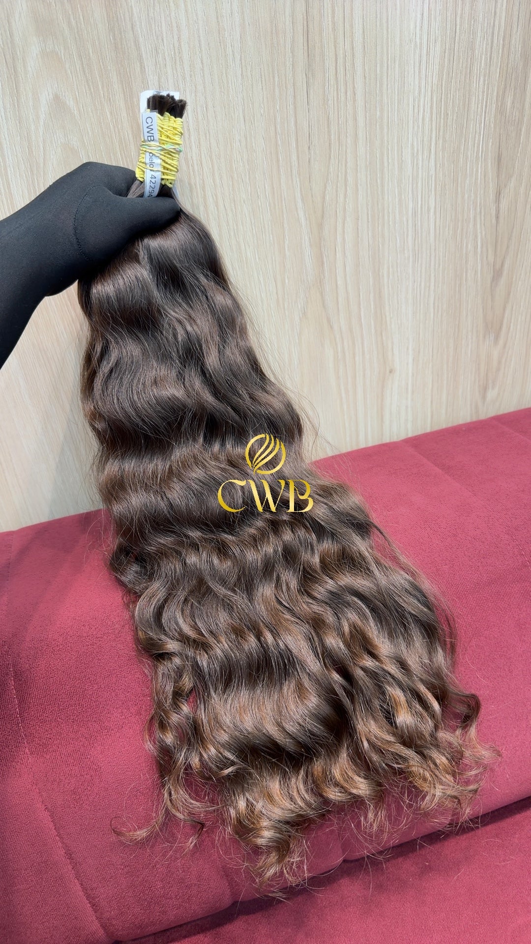 Cabelo Castanho Natural Claro 57cm 149g Brasileiro do Sul