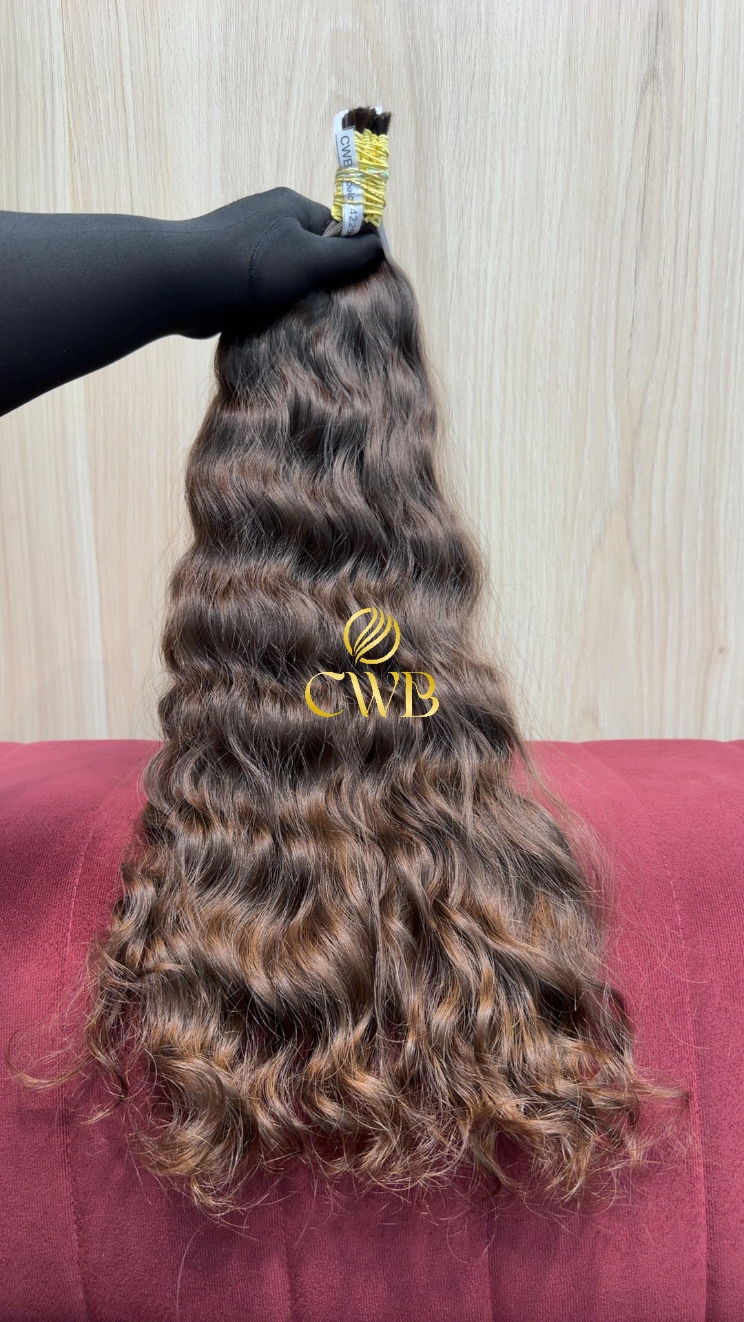 Cabelo Castanho Natural Claro 57cm 149g Brasileiro do Sul