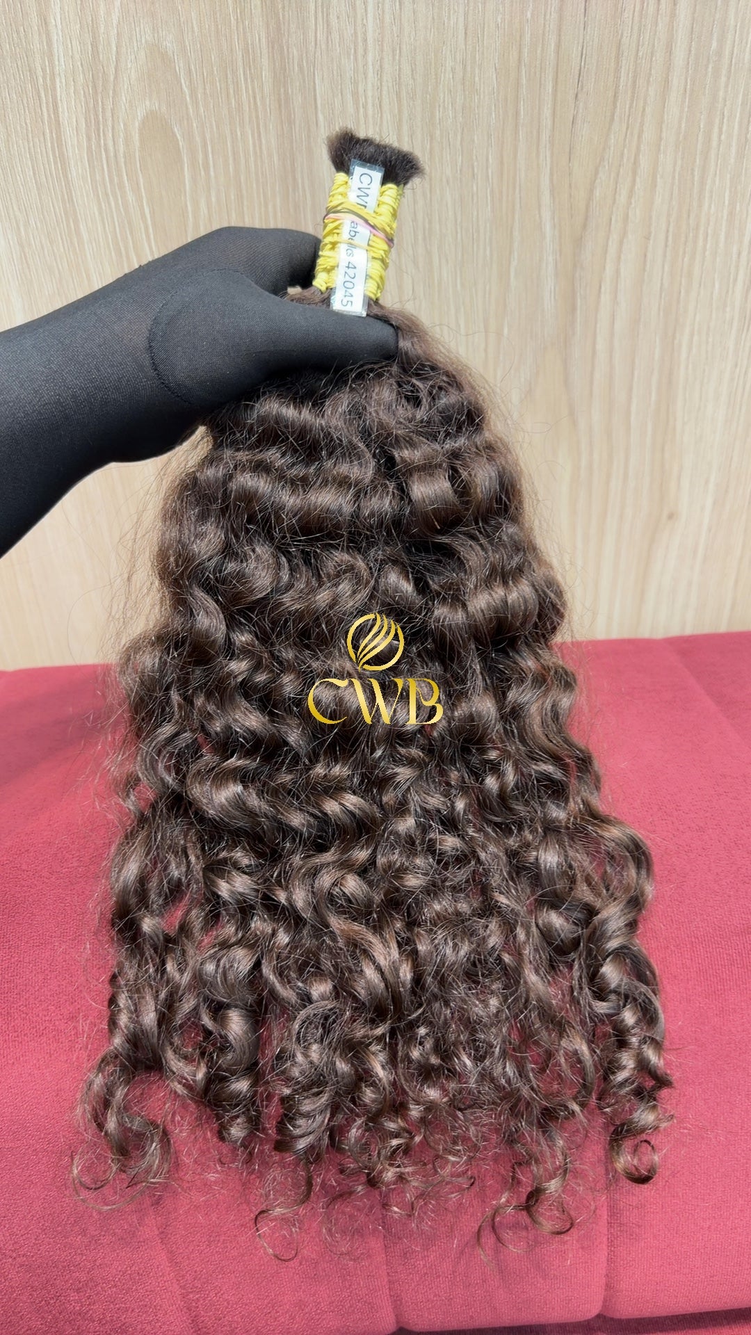 Cabelo Castanho Natural Claro 43cm 117g Brasileiro do Sul