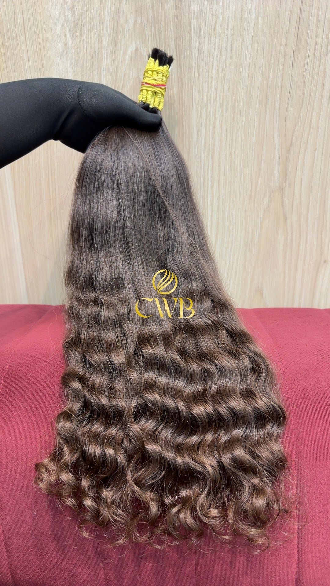 Cabelo Castanho Natural Claro 58cm 132g Brasileiro do Sul