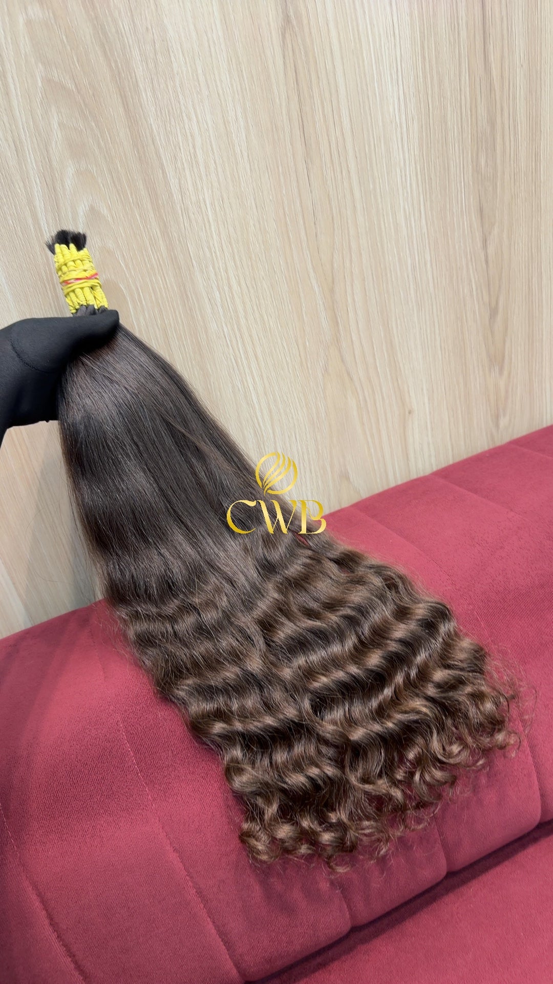 Cabelo Castanho Natural Claro 58cm 132g Brasileiro do Sul