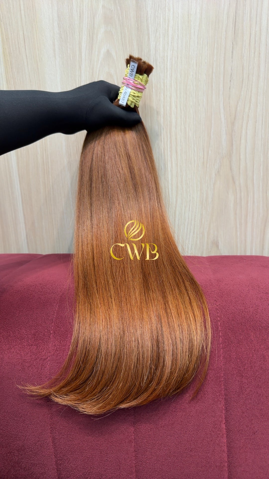 Cabelo Ruivo Natural Claro 56cm 181g Brasileiro do Sul