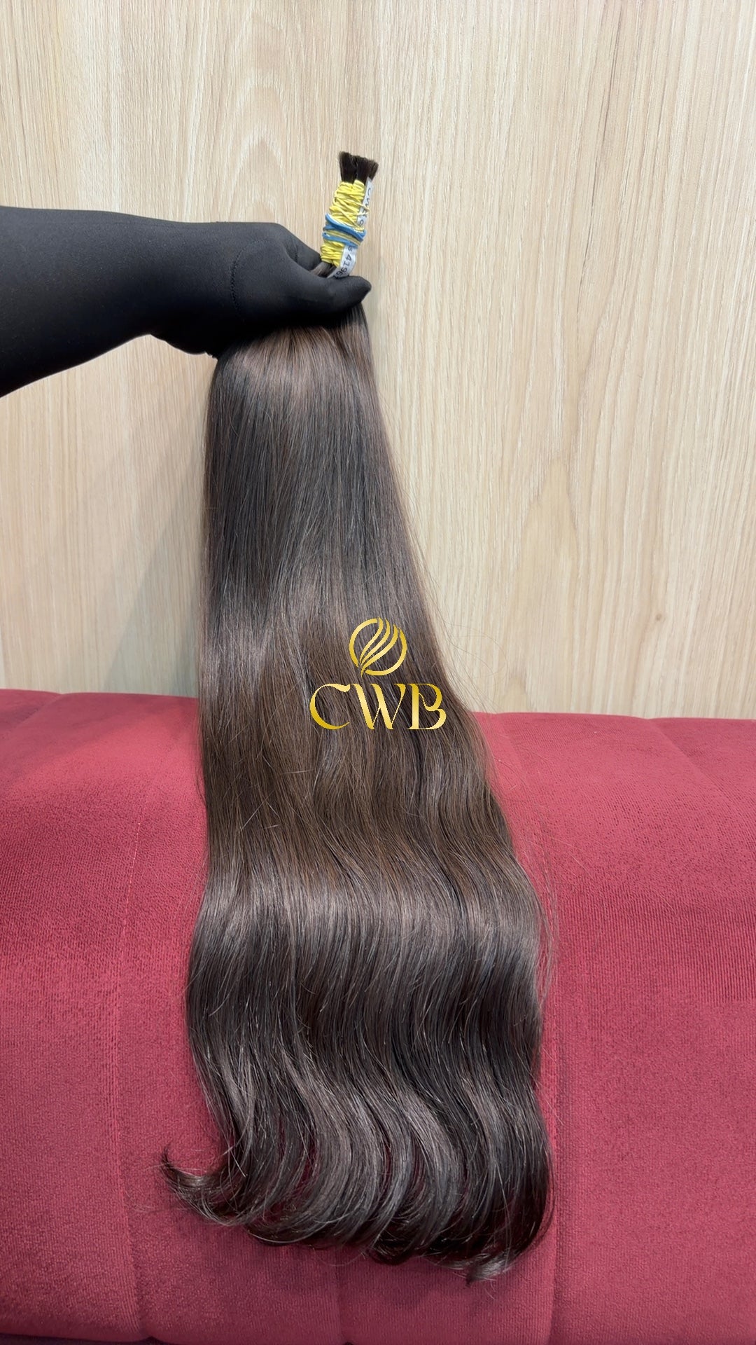 Cabelo Castanho Natural Médio 64cm 88g Brasileiro do Sul