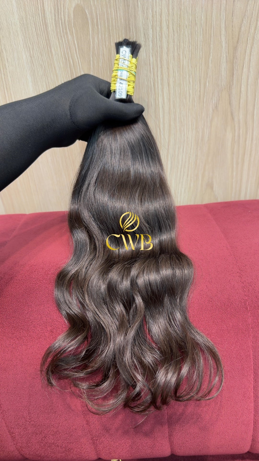 Cabelo Castanho Natural Claro 48cm 111g Brasileiro do Sul