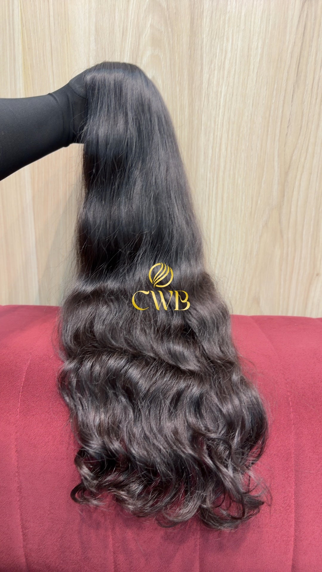 Cabelo Castanho Natural Escuro 70cm 166g Brasileiro do Sul