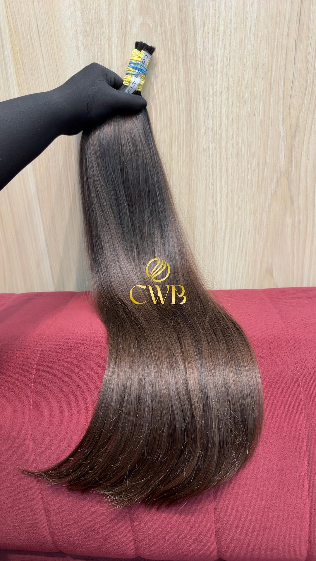 Cabelo Castanho Natural Claro 68cm 148g Brasileiro do Sul