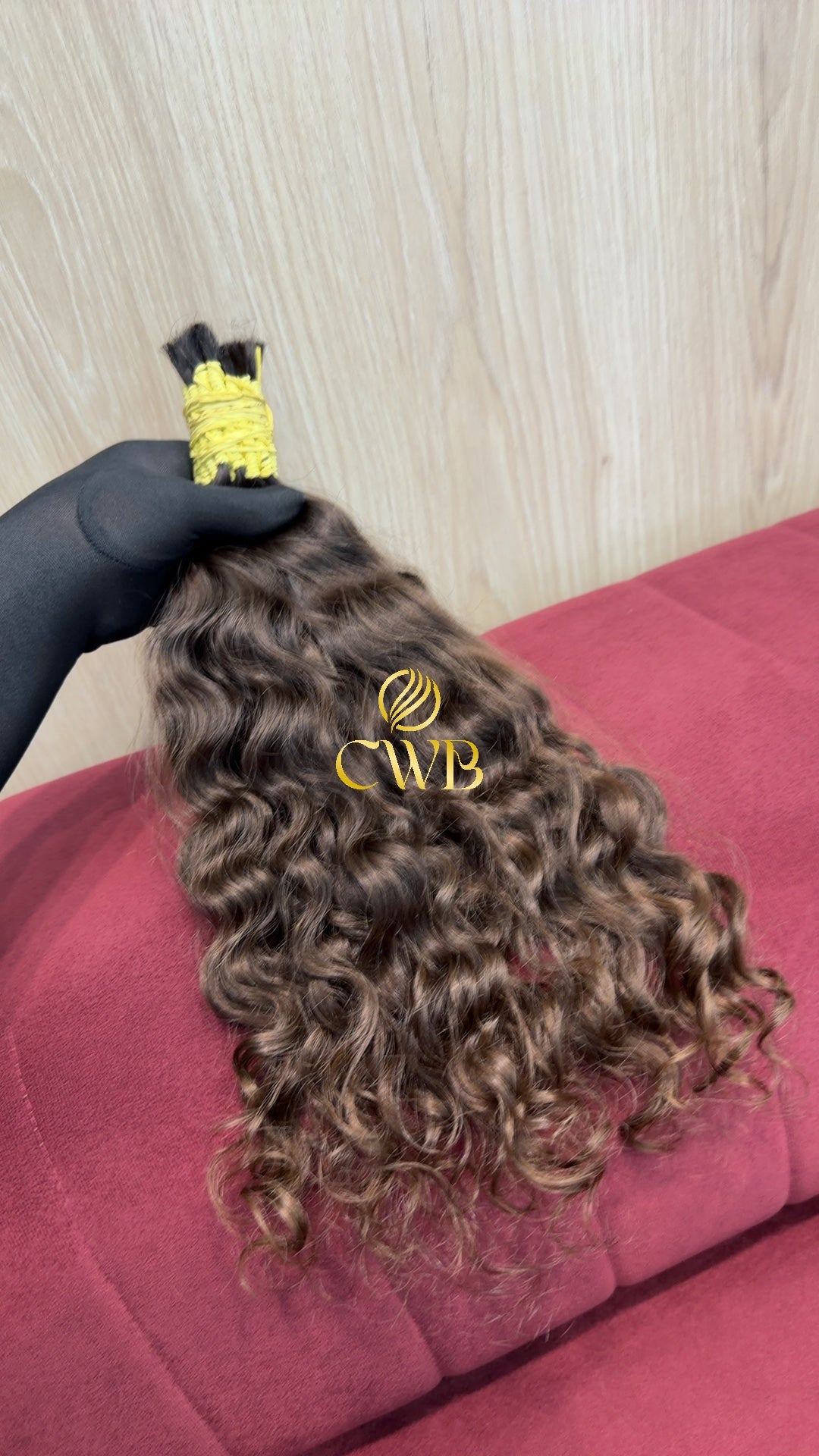 Cabelo Loiro Natural Escuro 44cm 161g Brasileiro do Sul
