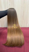 Cabelo Loiro Descolorido Moreno Iluminado 61cm 148g Brasileiro do Sul