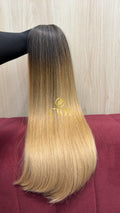 Cabelo Loiro Descolorido Moreno Iluminado 61cm 226g Brasileiro do Sul