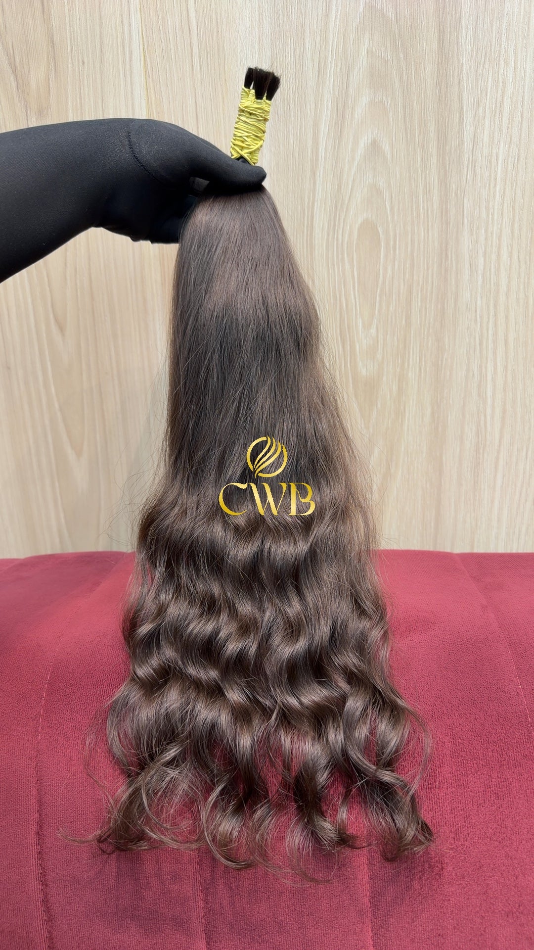 Cabelo Castanho Natural Claro 53cm 73g Brasileiro do Sul