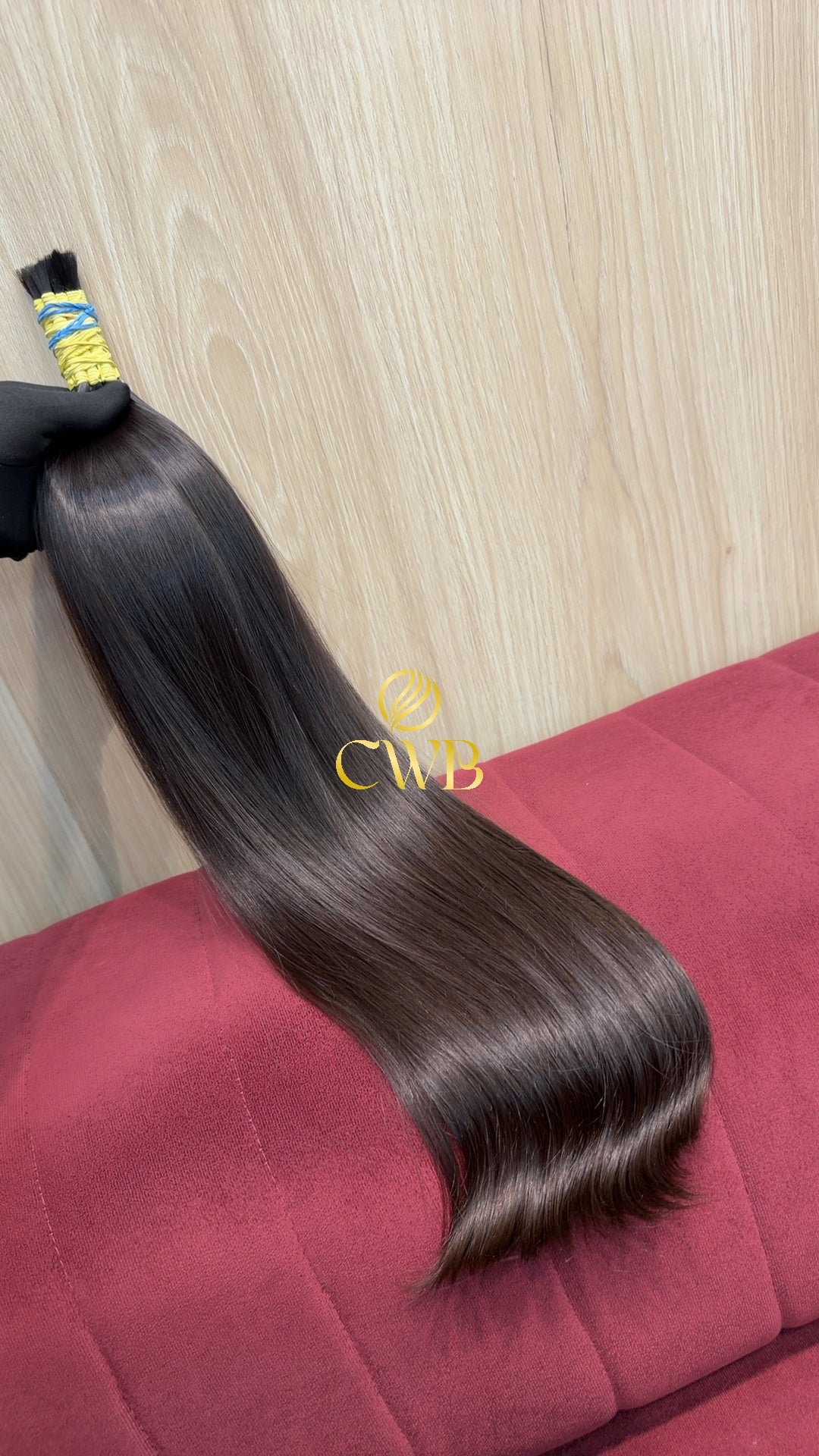Cabelo Castanho Natural Médio 60cm 126g Brasileiro do Sul