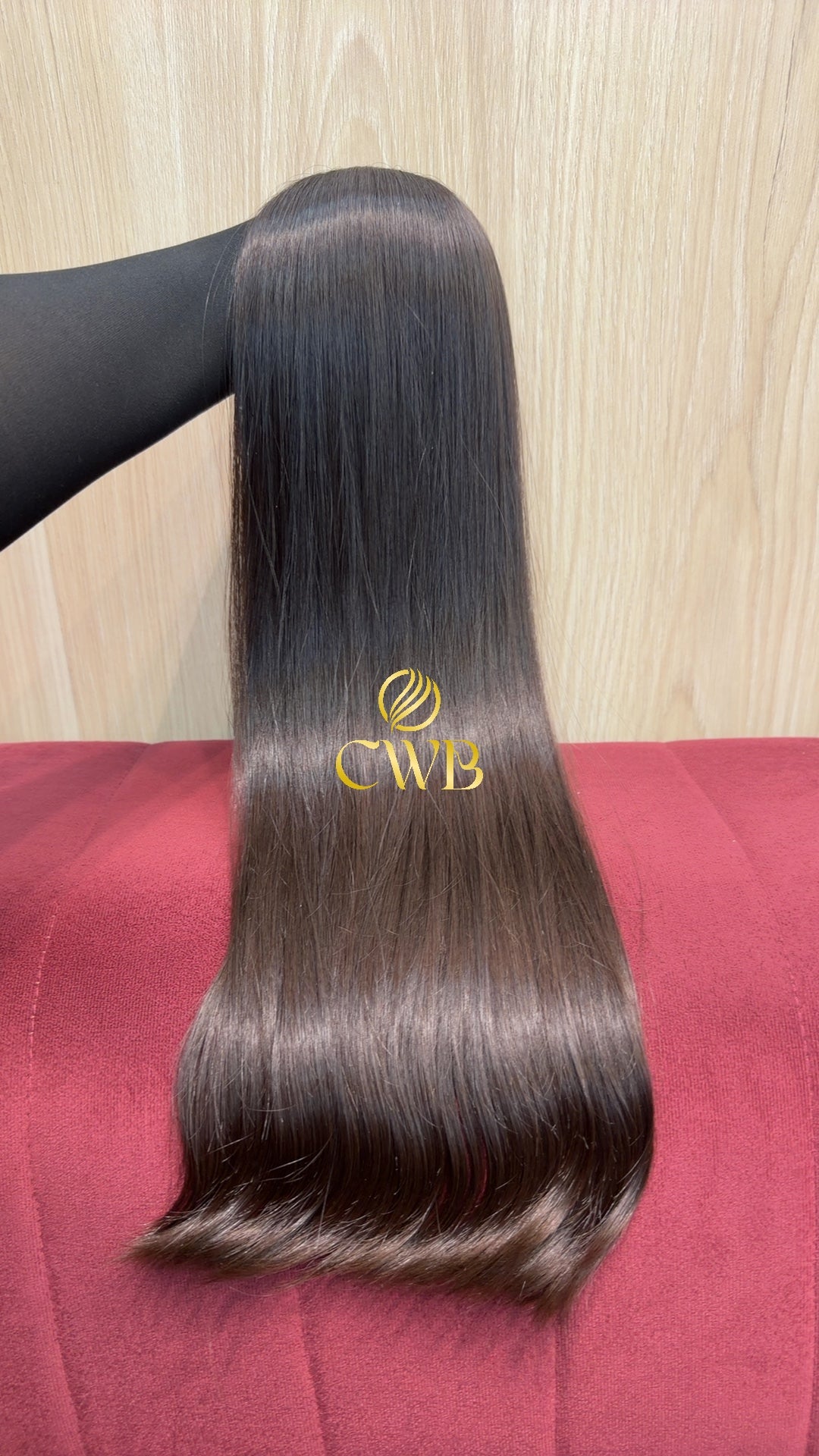 Cabelo Castanho Natural Médio 60cm 126g Brasileiro do Sul