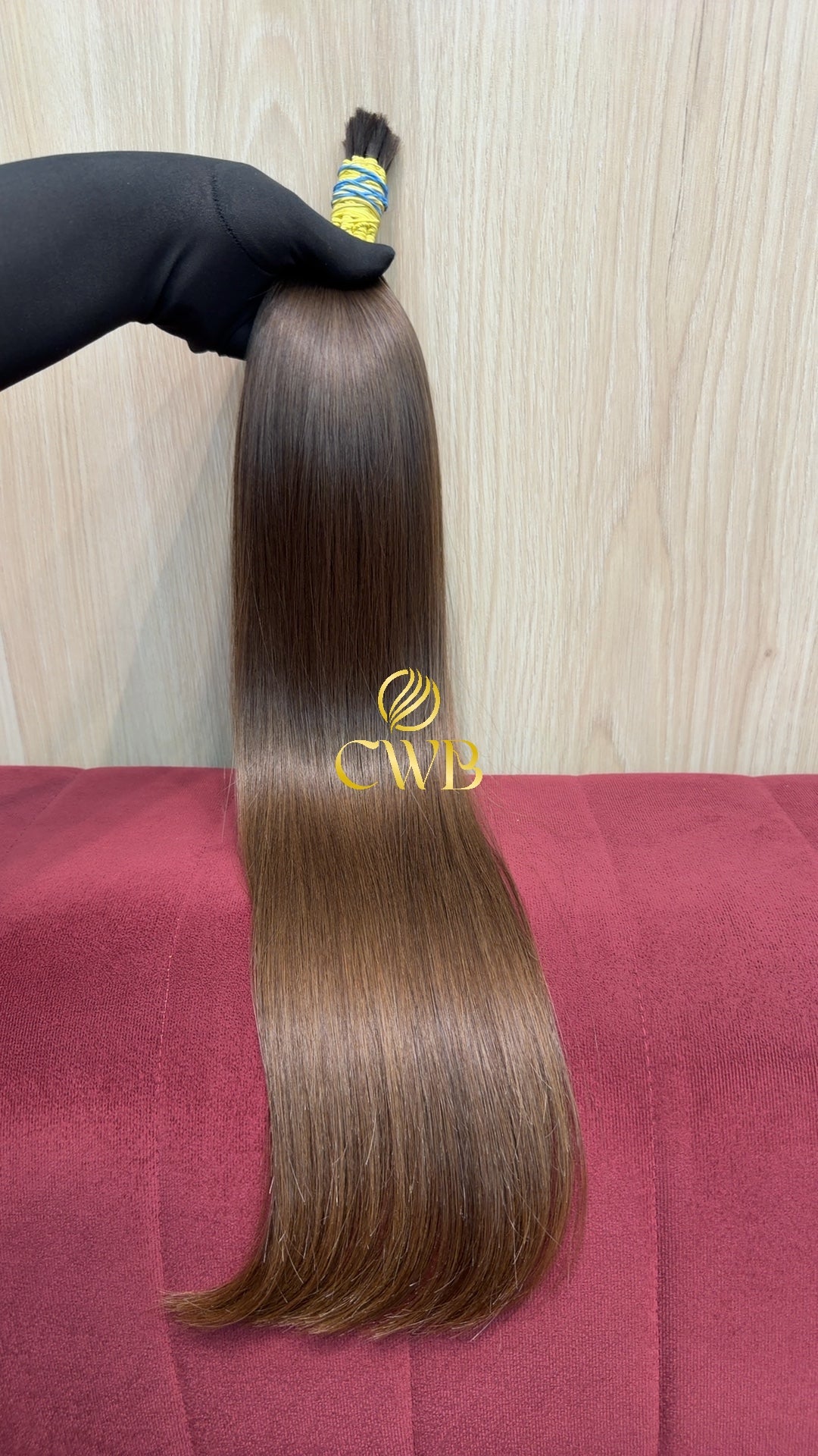 Cabelo Castanho Natural Claro 63cm 85g Brasileiro do Sul