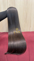 Cabelo Castanho Natural Médio 60cm 104g Brasileiro do Sul