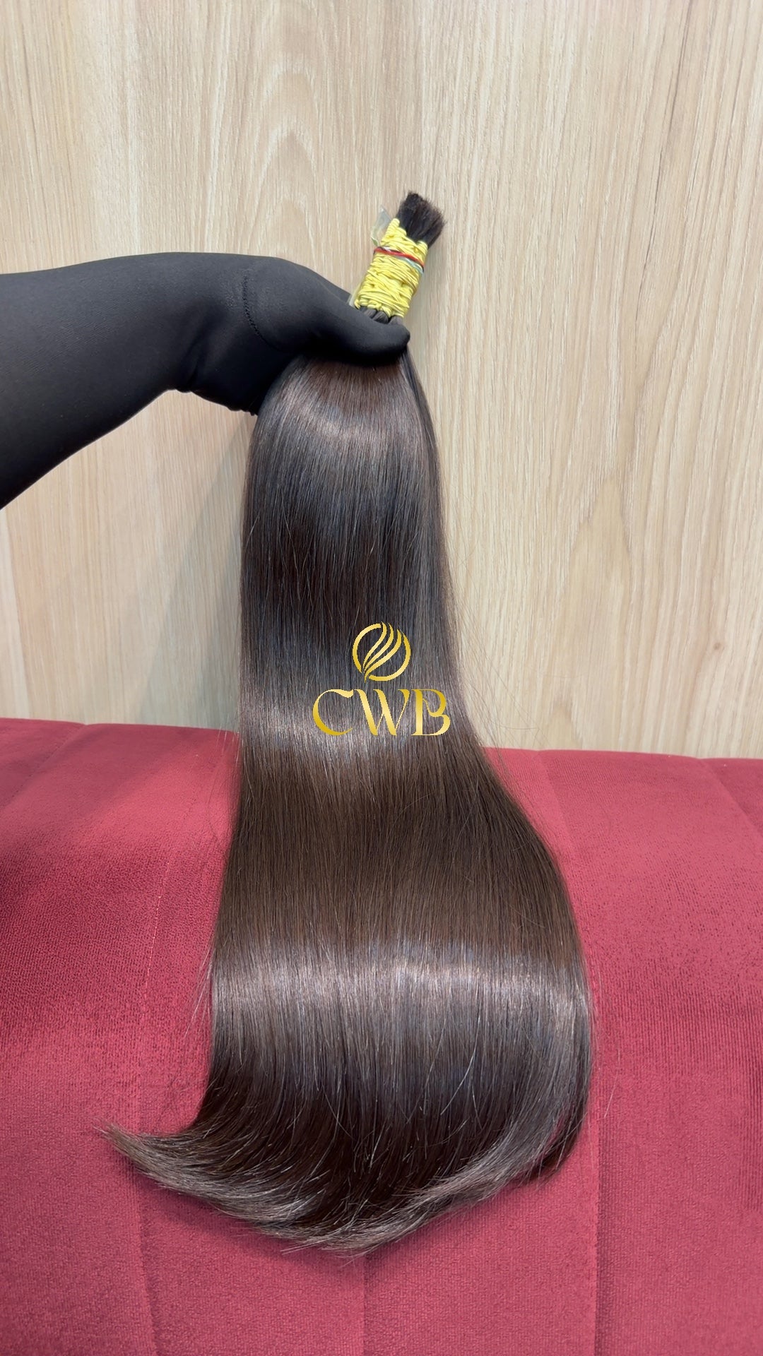 Cabelo Castanho Natural Médio 59cm 162g Brasileiro do Sul