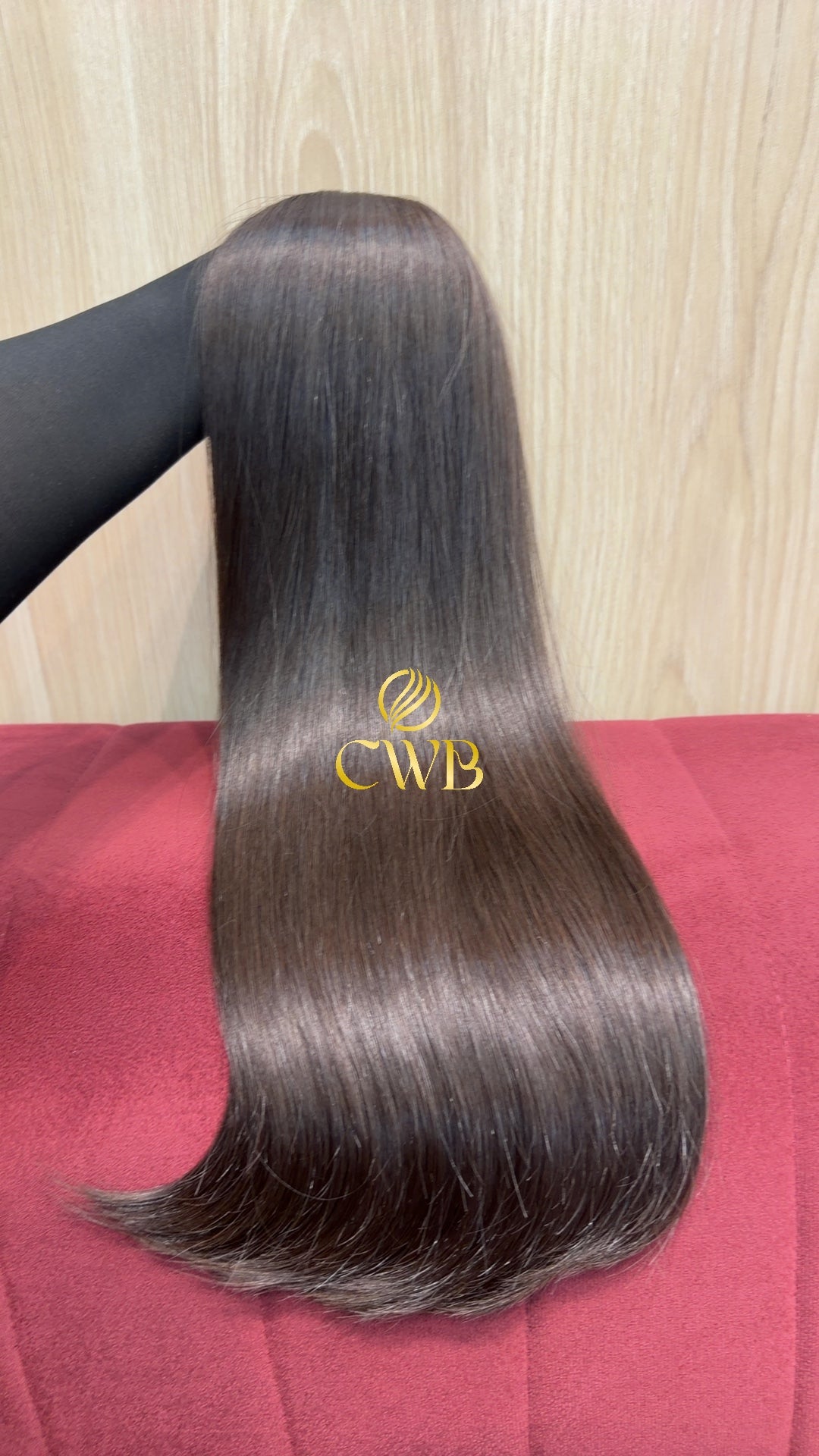 Cabelo Castanho Natural Médio 59cm 162g Brasileiro do Sul
