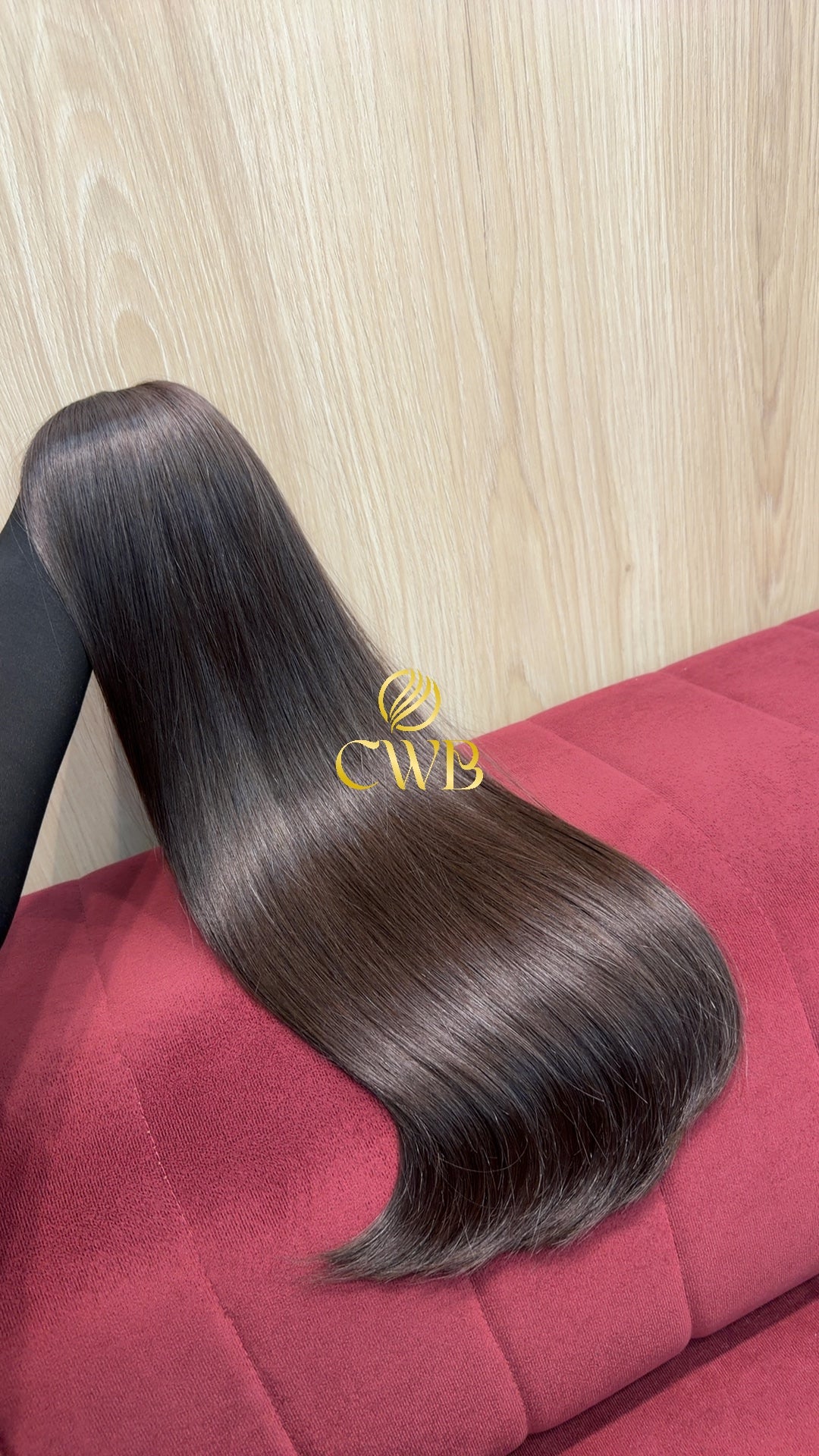 Cabelo Castanho Natural Médio 59cm 162g Brasileiro do Sul