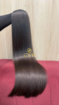 Cabelo Castanho Natural Médio 75cm 155g Brasileiro do Sul