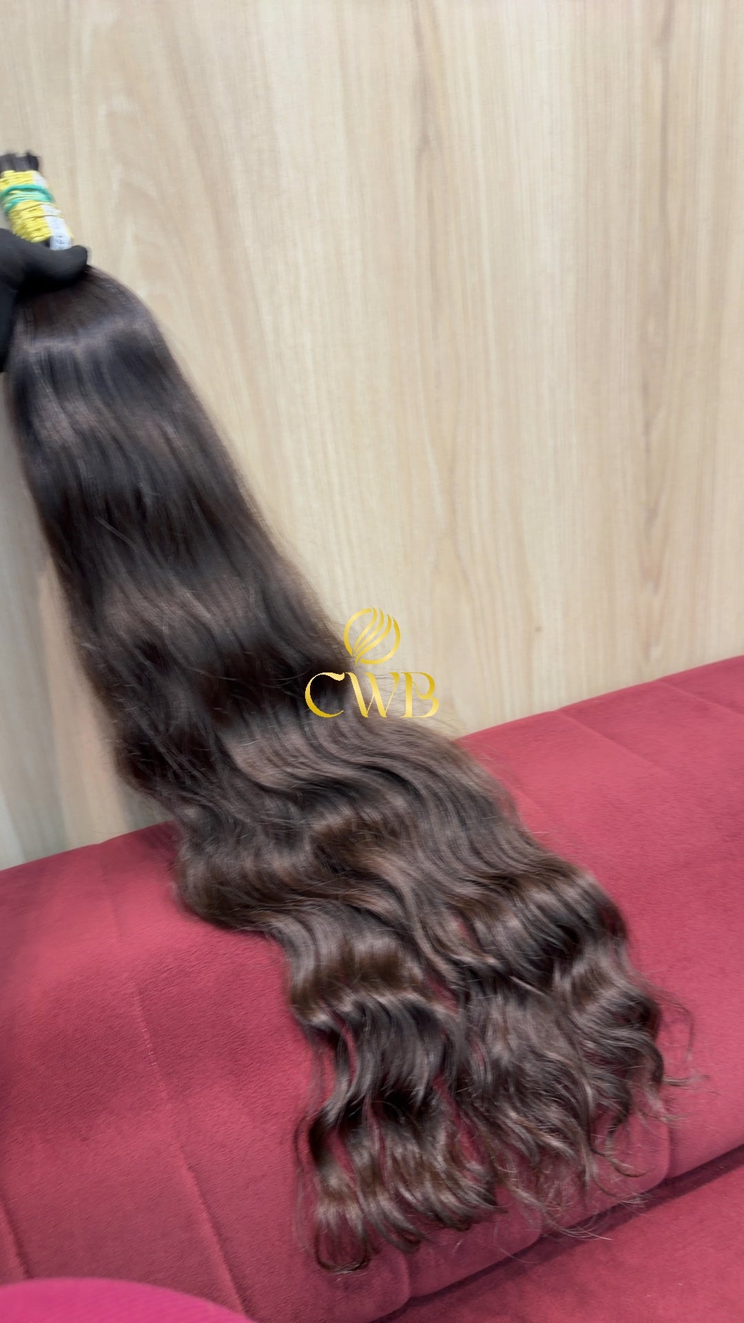 Cabelo Castanho Natural Médio 78cm 171g Brasileiro do Sul