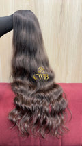 Cabelo Castanho Natural Médio 78cm 171g Brasileiro do Sul