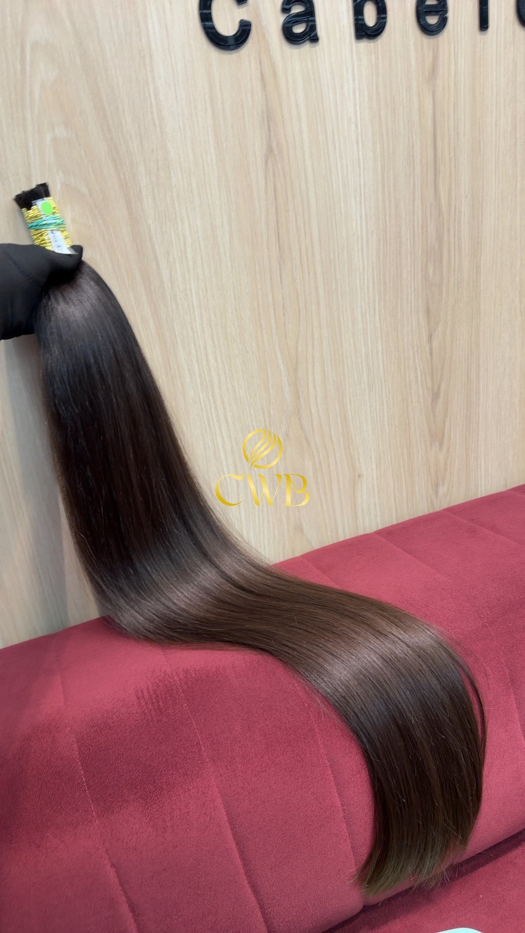 Cabelo Castanho Natural Médio 86cm 202g Brasileiro do Sul