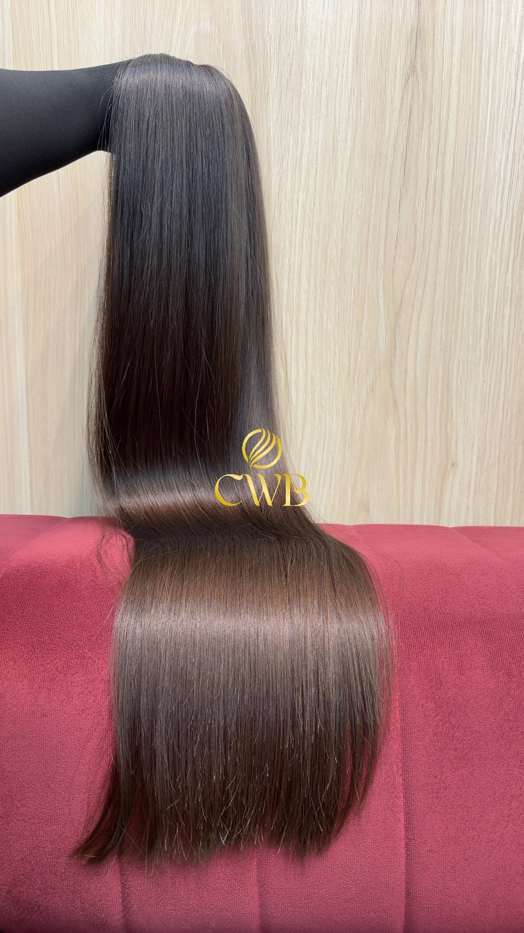 Cabelo Castanho Natural Médio 86cm 202g Brasileiro do Sul