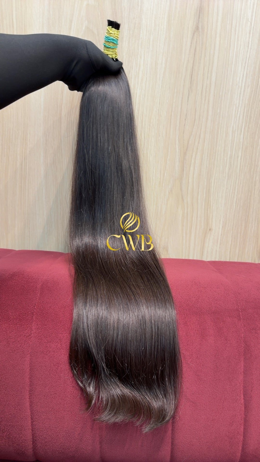 Cabelo Castanho Natural Claro 70cm 123g Brasileiro do Sul
