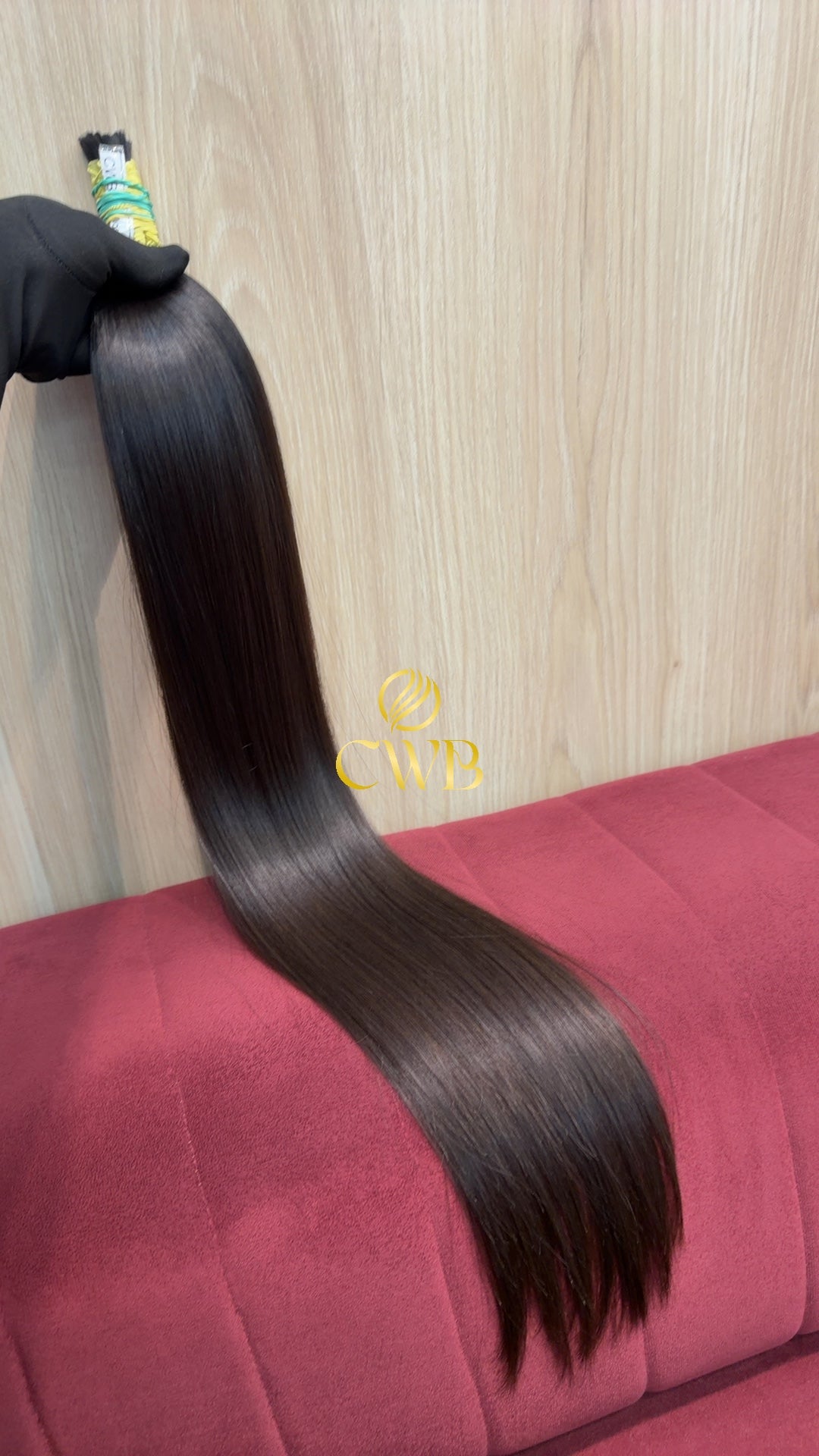 Cabelo Castanho Natural Médio 76cm 127g Brasileiro do Sul