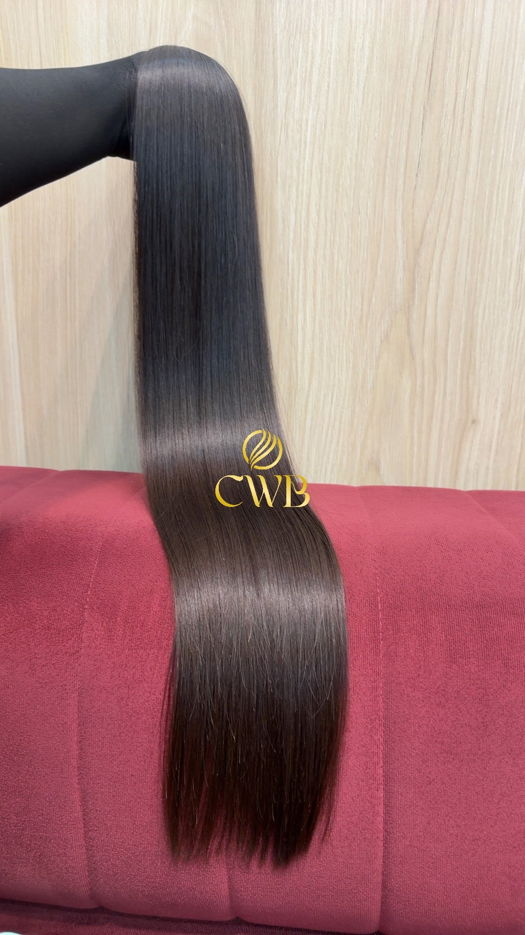 Cabelo Castanho Natural Médio 76cm 127g Brasileiro do Sul