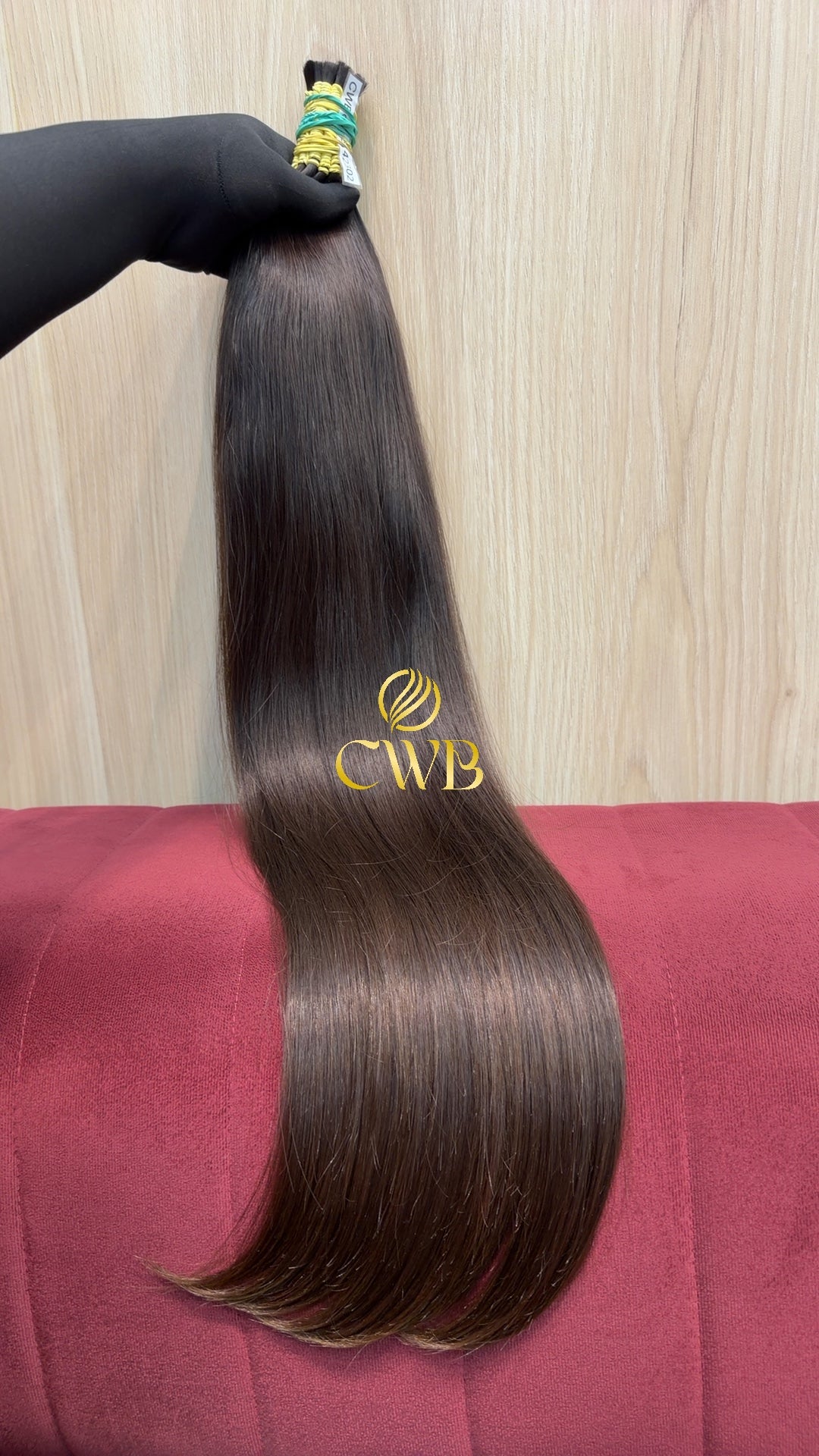 Cabelo Castanho Natural Claro 76cm 192g Brasileiro do Sul