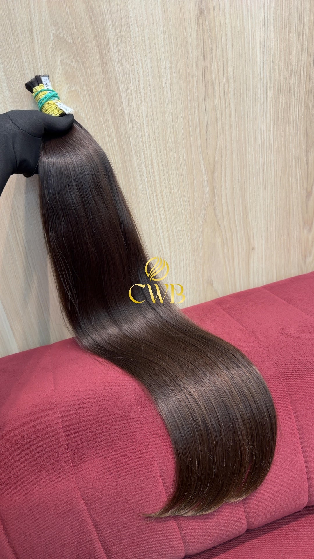 Cabelo Castanho Natural Claro 76cm 192g Brasileiro do Sul
