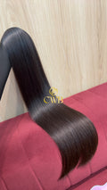 Cabelo Castanho Natural Médio 74cm 152g Brasileiro do Sul